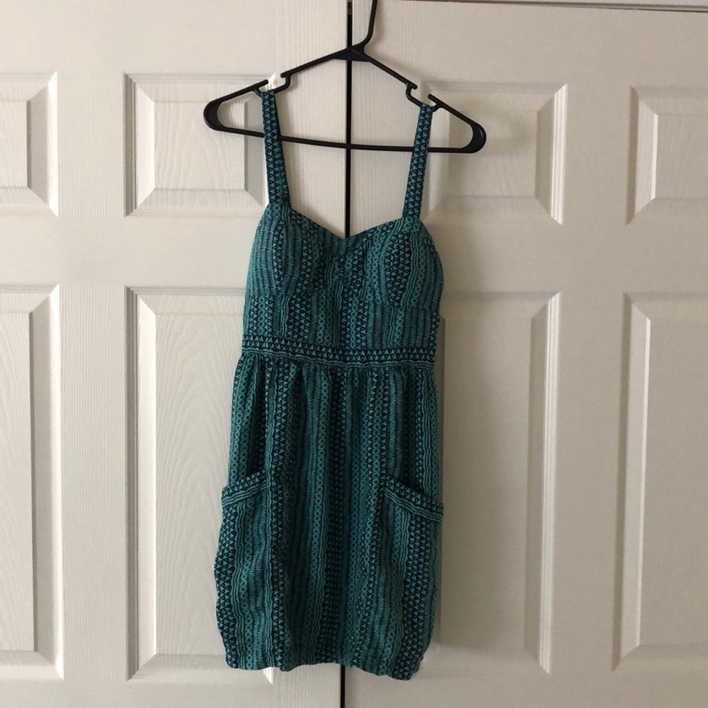Print Dress With Pockets